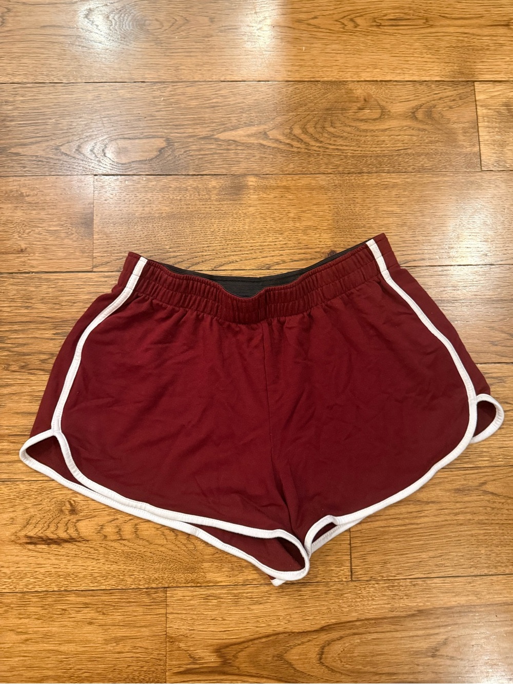 Mossimo Women’s Maroon Shorts with White Trim